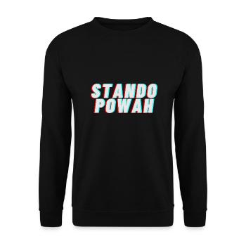 The World! Stando Power! - Unisex Pullover - Schwarz - Vorne - Alina (178cm) & Michal (187cm)