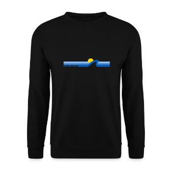 Slava Ukrajini Blue Yellow Sea Sun Wave Peace - Unisex Sweatshirt - black - Front - Alina (178cm) & Michal (187cm)