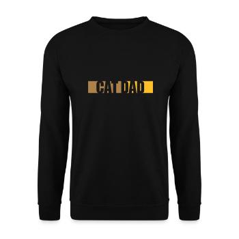Conception de bar Cat Dad - Sweat-shirt Unisexe - noir - Devant - Alina (178cm) & Michal (187cm)