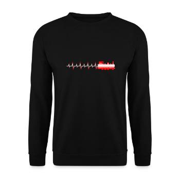 My love - Unisex Sweatshirt - black - Front - Alina (178cm) & Michal (187cm)