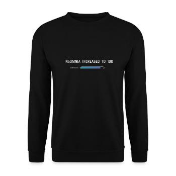 L’insomnie a augmenté à 100 - Sweat-shirt Unisexe - noir - Devant - Alina (178cm) & Michal (187cm)