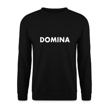 Domina - Unisex Sweatshirt - black - Front - Alina (178cm) & Michal (187cm)