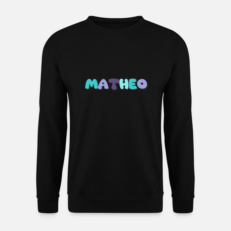Name - Matheo - Unisex Pullover - Schwarz