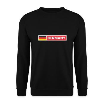 Germany National Flag - Unisex Sweatshirt - black - Front - Alina (178cm) & Michal (187cm)