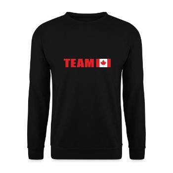 Support Team Canada - Unisex Sweatshirt - black - Front - Alina (178cm) & Michal (187cm)