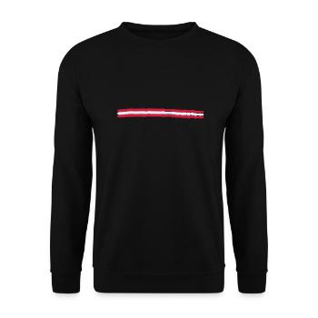 Unterstrich Flag Österreich - Unisex Pullover - Schwarz - Vorne - Alina (178cm) & Michal (187cm)
