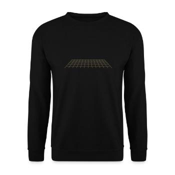 Perspective 3D Synthwave - Sweat-shirt Unisexe - noir - Devant - Alina (178cm) & Michal (187cm)