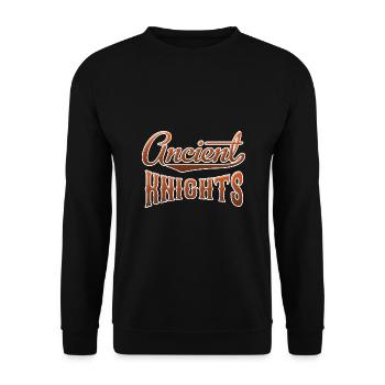 Ancient Knights Ritter - Unisex Pullover - Schwarz - Vorne - Alina (178cm) & Michal (187cm)