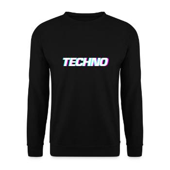 Techno Festival Design - Sweat-shirt Unisexe - noir - Devant - Alina (178cm) & Michal (187cm)