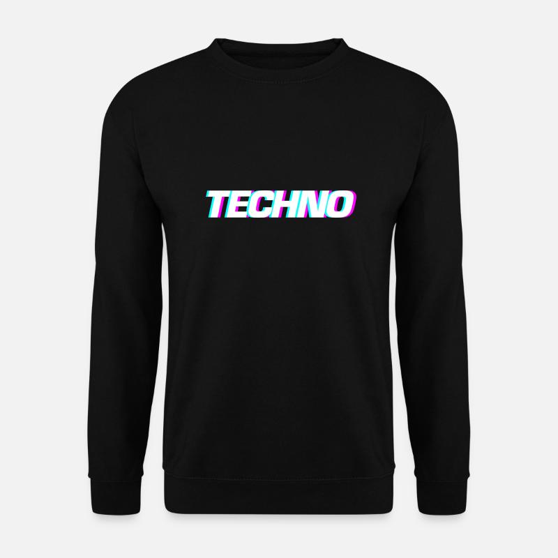 Techno Festival Design - Unisex Pullover - Schwarz