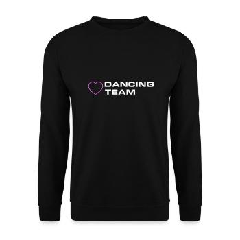 Cœur d’équipe de danse - Sweat-shirt Unisexe - noir - Devant - Alina (178cm) & Michal (187cm)