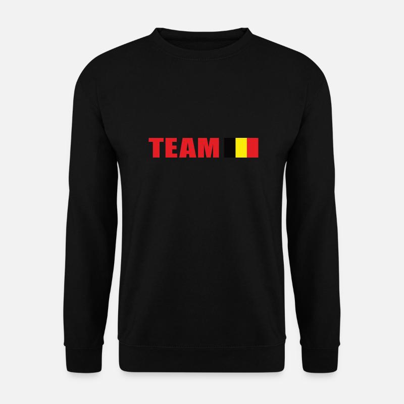 Support-Team Belgien - Unisex Pullover - Schwarz