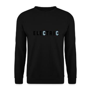 electric - Unisex Pullover - Schwarz - Vorne - Alina (178cm) & Michal (187cm)