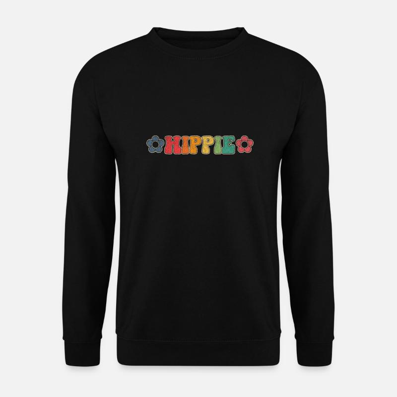 Hippie - Unisex Pullover - Schwarz
