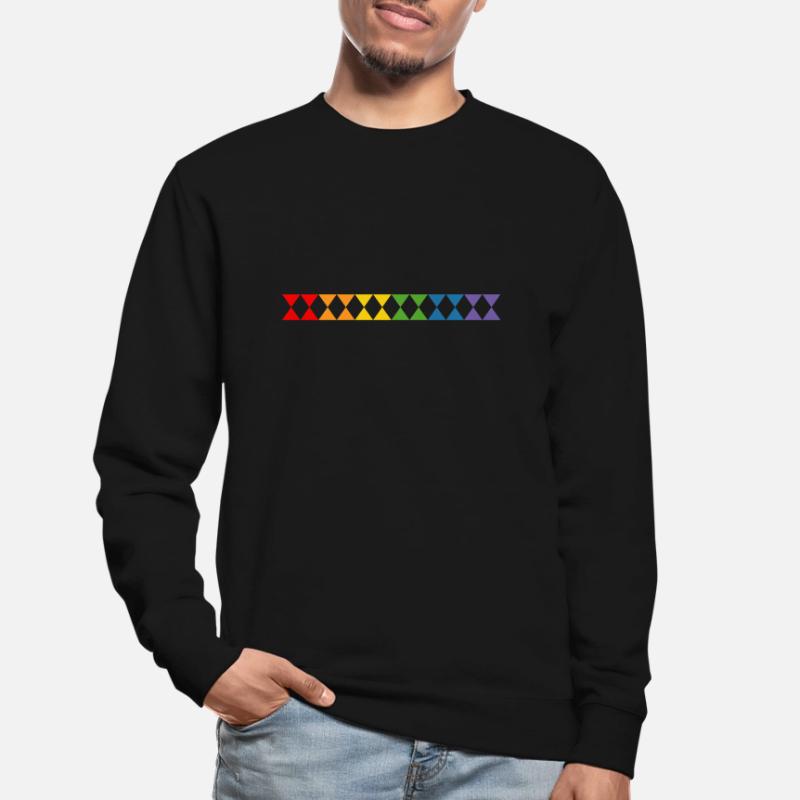 Regenbogen triangles Unisex Pullover