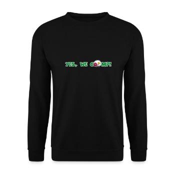 Wohndose2 - Unisex Pullover - Schwarz - Vorne - Alina (178cm) & Michal (187cm)