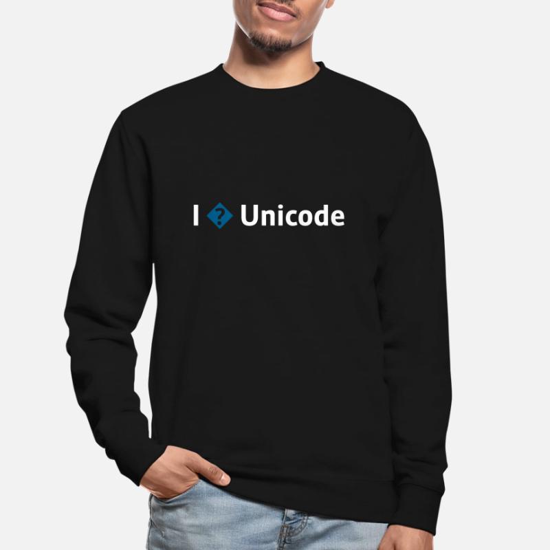 I Love Unicode / I Hate Unicode / I ? Unicode Unisex Sweatshirt