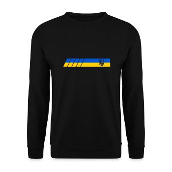 UKRAINE Sportive - Sweat-shirt Unisexe - noir - Devant - Alina (178cm) & Michal (187cm)