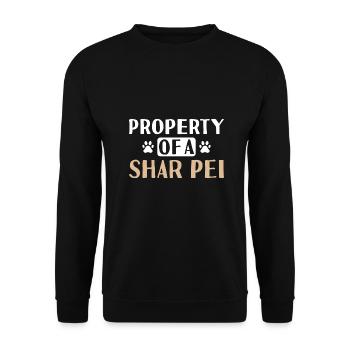 Propriété d’A Shar Pei - Sweat-shirt Unisexe - noir - Devant - Alina (178cm) & Michal (187cm)