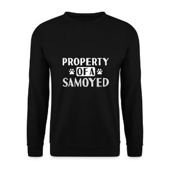 Propriété D’un Samoyède - Sweat-shirt Unisexe - noir - Devant - Alina (178cm) & Michal (187cm)