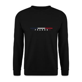 France likes <3 - Unisex Sweatshirt - black - Front - Alina (178cm) & Michal (187cm)