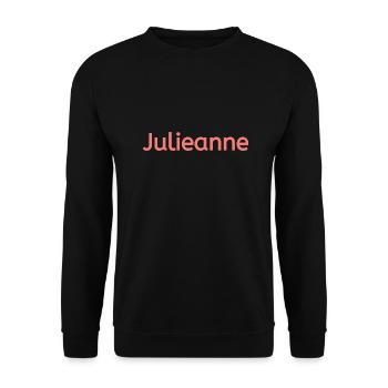 Julieanne - Unisex Pullover - Schwarz - Vorne - Alina (178cm) & Michal (187cm)