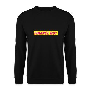 FINANCE GUY - FDP Design - Unisex Pullover - Schwarz - Vorne - Alina (178cm) & Michal (187cm)