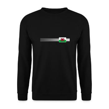 Banner & Flagge Wales - Unisex Pullover - Schwarz - Vorne - Alina (178cm) & Michal (187cm)