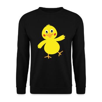 chick - Unisex Sweatshirt - black - Front - Alina (178cm) & Michal (187cm)