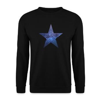 Ciel étoilé Bleu - Sweat-shirt Unisexe - noir - Devant - Alina (178cm) & Michal (187cm)