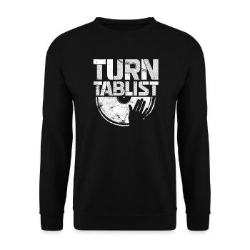 Turntablist Dj Mix Vinyl Hip-Hop Music - Sweat-shirt Unisexe - noir - Devant - Alina (178cm) & Michal (187cm)