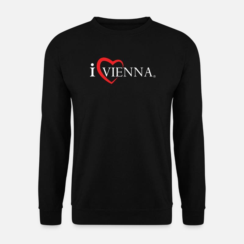 I love Vienna White - Unisex Pullover - Schwarz