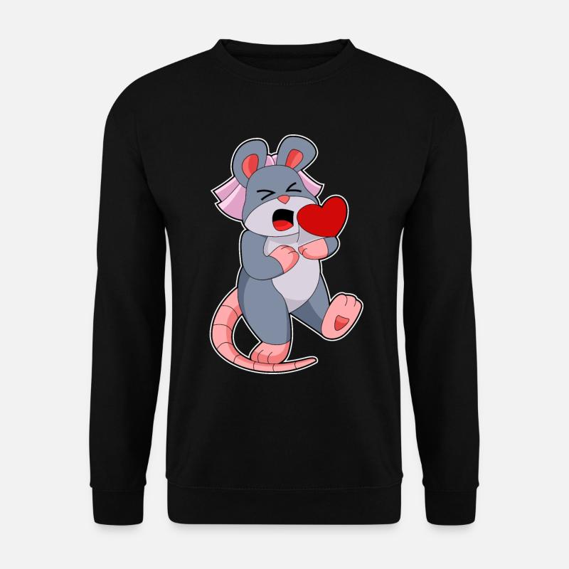 Maus Braut Schleier Hochzeit - Unisex Pullover - Schwarz