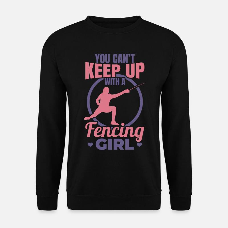 Fecht Mädchen - Unisex Pullover - Schwarz