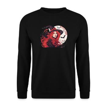 Witchy Vibes - Unisex Sweatshirt - black - Front - Alina (178cm) & Michal (187cm)