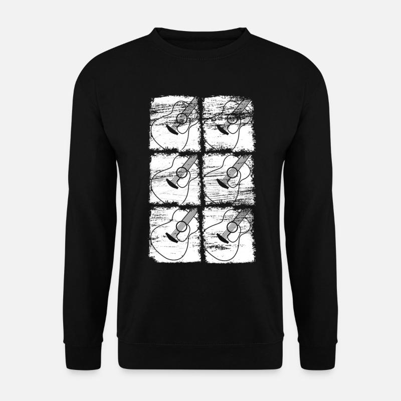 Guitar Drawing - Unisex Sweatshirt - black