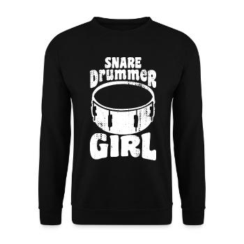 Fille batteur - Sweat-shirt Unisexe - noir - Devant - Alina (178cm) & Michal (187cm)
