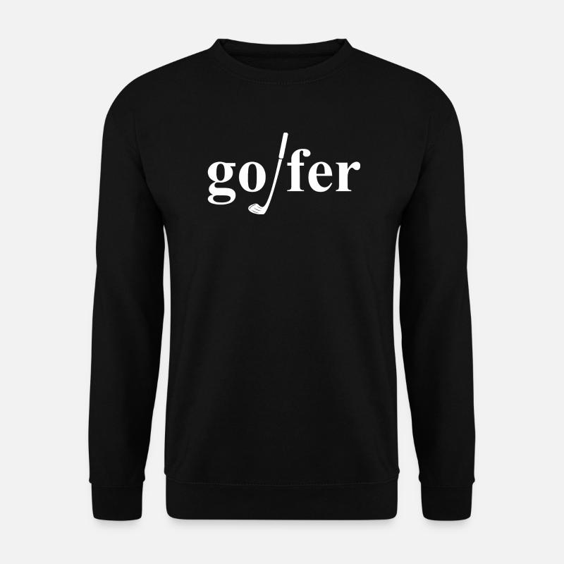 Golfspieler - Unisex Pullover - Schwarz
