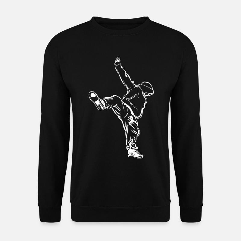 Breakdancer Skizze - Unisex Pullover - Schwarz