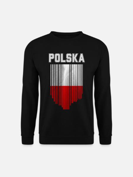 Flag of Poland, Polish pride - Unisex Sweatshirt - black