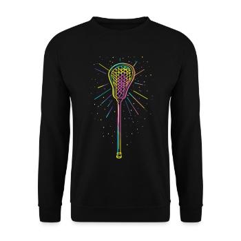 Lacrosse sticks - Unisex Sweatshirt - black - Front - Alina (178cm) & Michal (187cm)