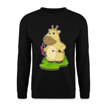 Flèche d’arc d’arc girafe - Sweat-shirt Unisexe - noir - Devant - Alina (178cm) & Michal (187cm)