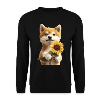 Akita - Unisex Pullover - Schwarz - Vorne - Alina (178cm) & Michal (187cm)