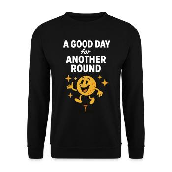 Une bonne journée pour une autre ronde de golf amusante - Sweat-shirt Unisexe - noir - Devant - Alina (178cm) & Michal (187cm)