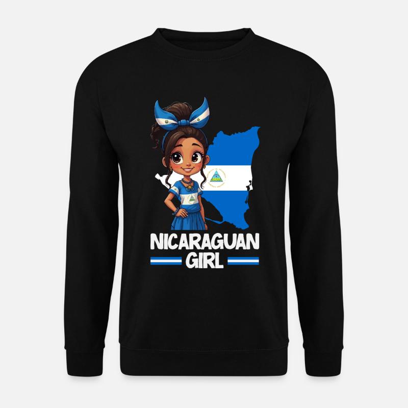 Nicaragua Flag Pride & Home - Unisex Sweatshirt - black