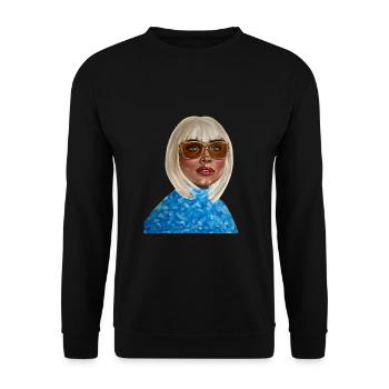 Von der Königin zur Prinzessin - Unisex Pullover - Schwarz - Vorne - Alina (178cm) & Michal (187cm)