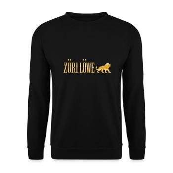 Züri Löwe - Zürich, Stadt des goldenen Löwen - Unisex Pullover - Schwarz - Vorne - Alina (178cm) & Michal (187cm)