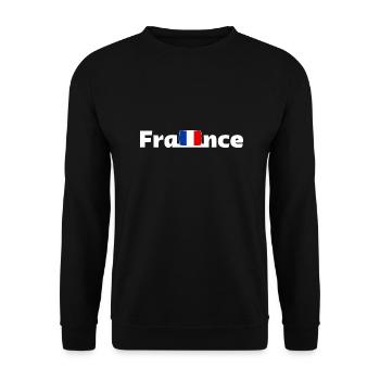 France - Unisex Pullover - Schwarz - Vorne - Alina (178cm) & Michal (187cm)
