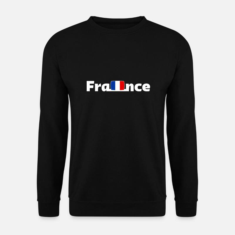 France - Unisex Pullover - Schwarz