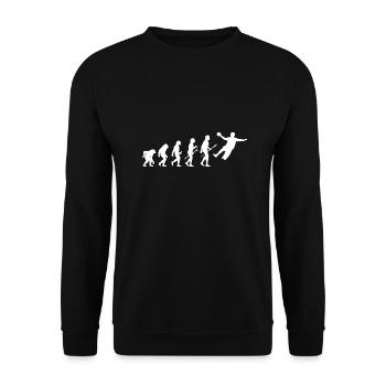 Handballer Evolution Handball - Unisex Pullover - Schwarz - Vorne - Alina (178cm) & Michal (187cm)